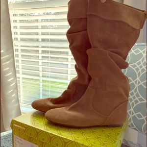 Brand new suede leather boots